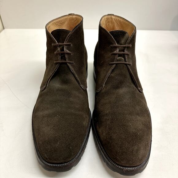 VTG Gravati x Wilkes Bashford Dark Brown Suede Chukka Boots Made in Italy 9.5 main image 8